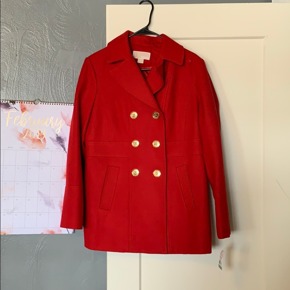 Red Michael Kors Coat